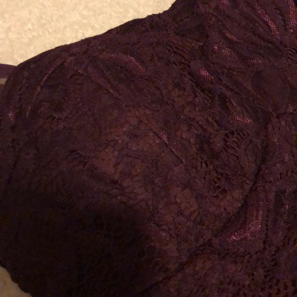 Burgundy High-Low Dress - Picture 3 of 5